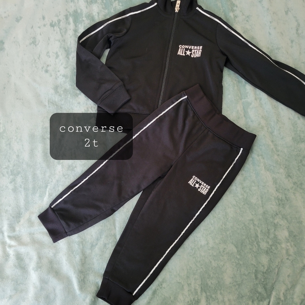 CONVERSE SWEAT SUIT UNISEX BLACK 2T LIKE NEW
